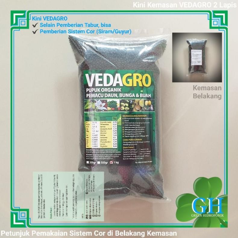 Pupuk Organik VEDAGRO 1 kg Pemacu Daun Bunga & Buah 1.000 gram