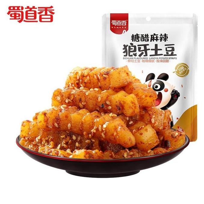 

Snack Camilan Langya Potato Strips Camilan Kentang Instant Pedas 150Gr