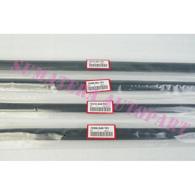 PELIPIT KARET KACA 1SET 4 PINTU JAZZ GD3 2003 2004 2005 2006 2007 2008 ORIGINAL DAN TERPERCAYA