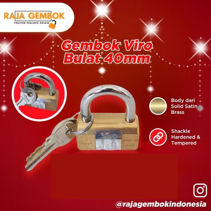 Gembok Pagar Rumah Viro Bulat 40Mm