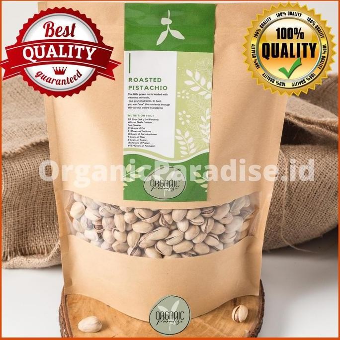 

Organic Paradise Kacang Pistachio Panggang 1 Kg / Roasted Pistachio Salted With Shell Premium 1 Kg Kualitas Terbaik Harga Termurah