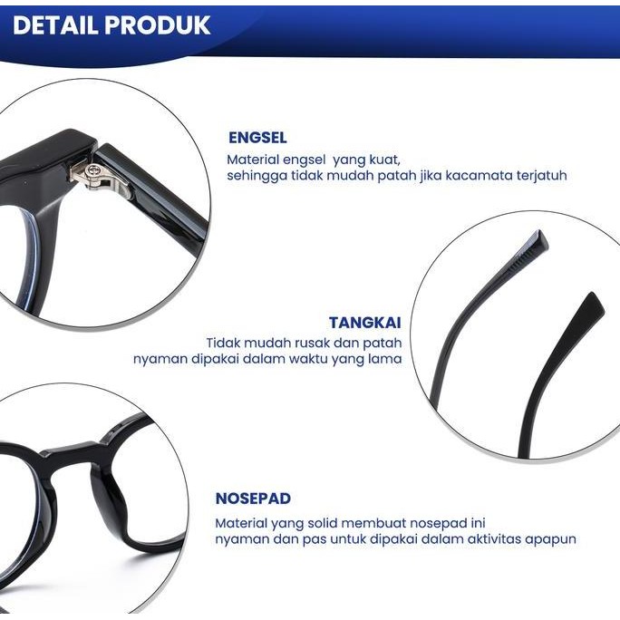 Bestseller Kacamata Hitam Sunglasses Clip On Anti Uv400 Bulat Pria Wanita - Iooi 82104