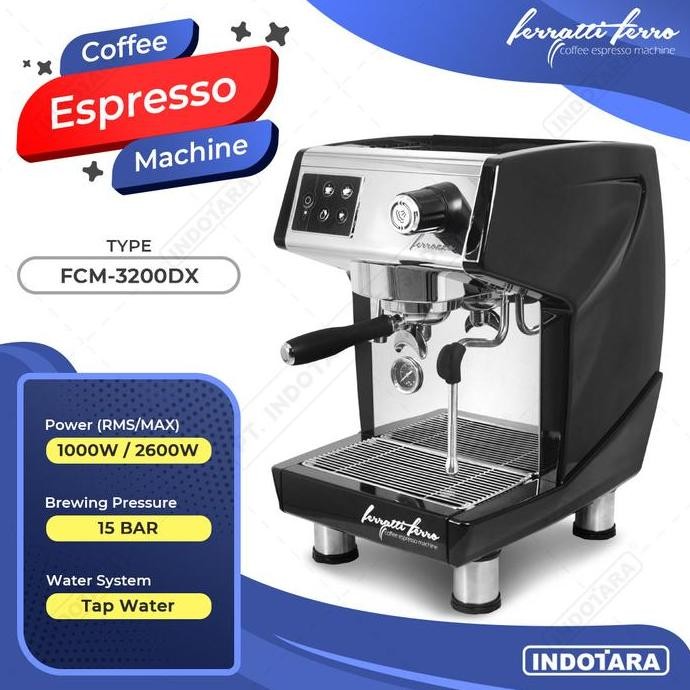 Mesin Kopi Espresso / Espresso Machine Ferratti Ferro FCM3200DX MURAH