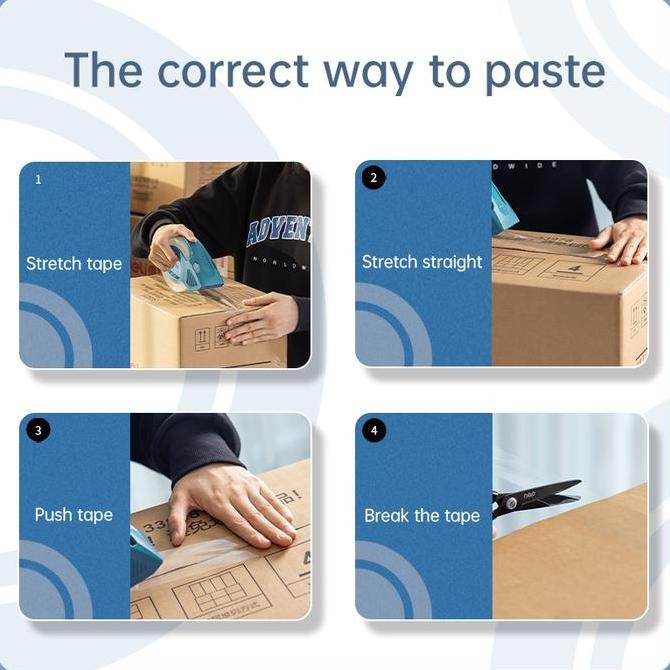 

Deli Isolasi / Lakban OPP / Packing Tape Bening 48MM 302XX