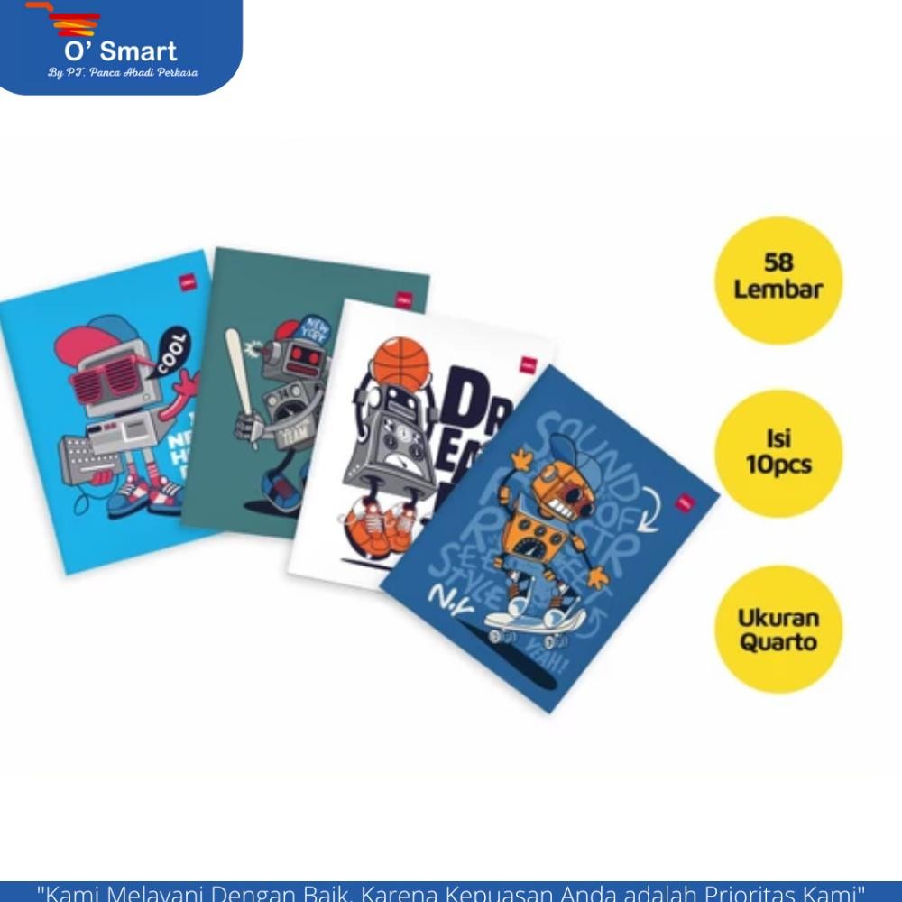 

DELI Buku Tulis 58 Lembar (1 Pack Isi 10 Pcs)