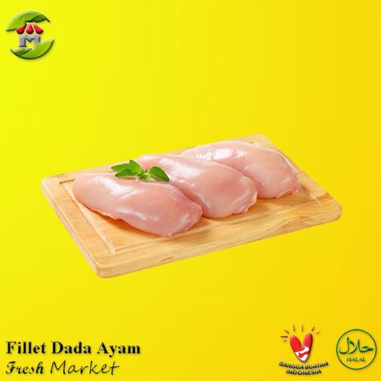 

Terlaris [Jakbar] Boneless Fillet Dada Ayam Tanpa Kulit Pack 970Gr - 1Kg Up15