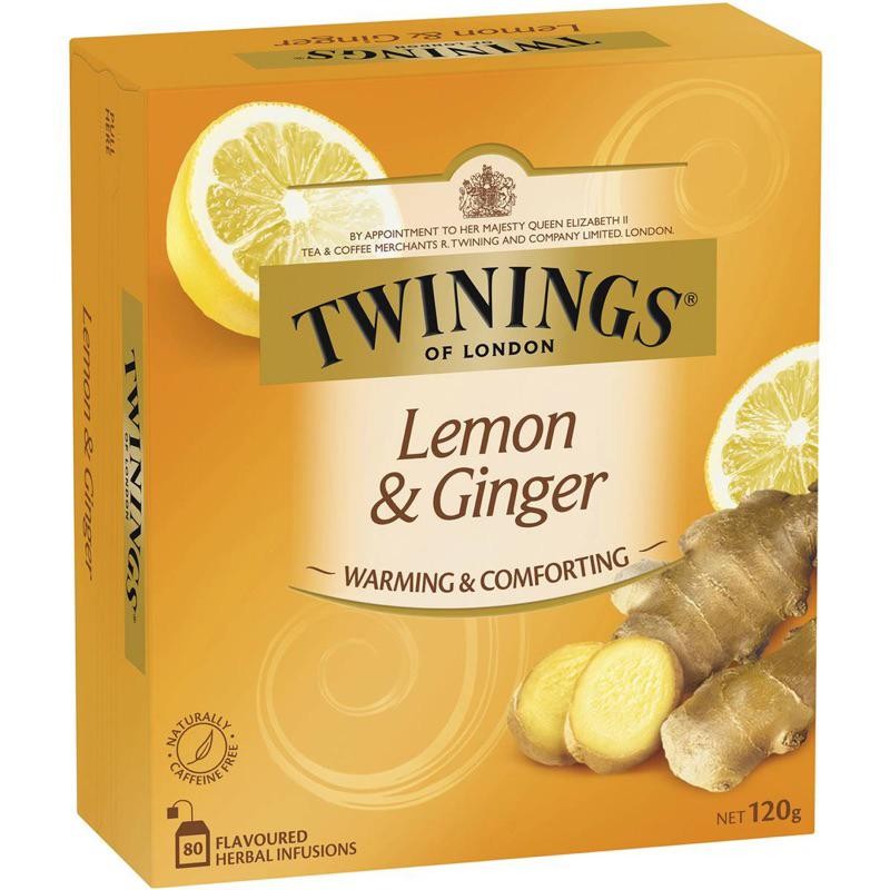 

Twinings Tea Bags Lemon & Ginger 80 Pack - Australia Terlaris Best Quality 100% Original
