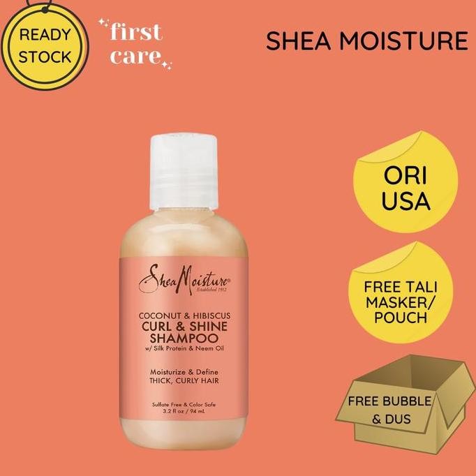 Shea Moisture Coconut & Hibiscus Curl & Shine Shampoo Shampo