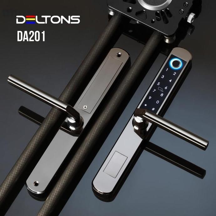 Slim Smart Door Lock Aluminium Smart Lock Door Finger Card Password