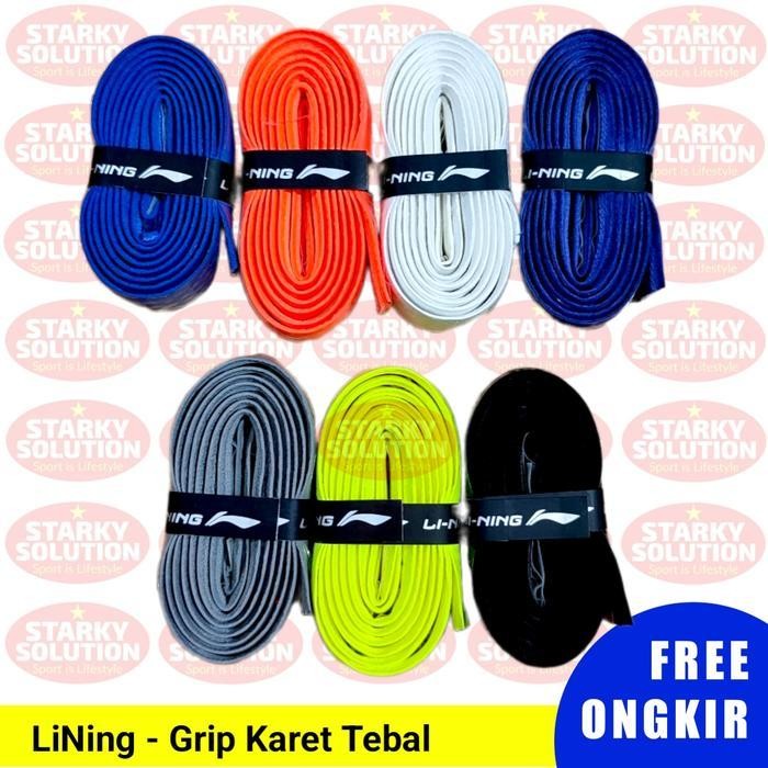 Grip Karet Tebal Lining Raket Bulutangkis Badminton Original