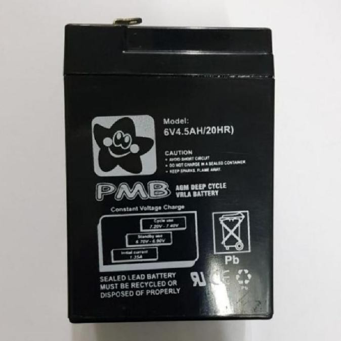 ACCU/AKI KERING 6VOLT 4,5Ah ORIGINAL PMB