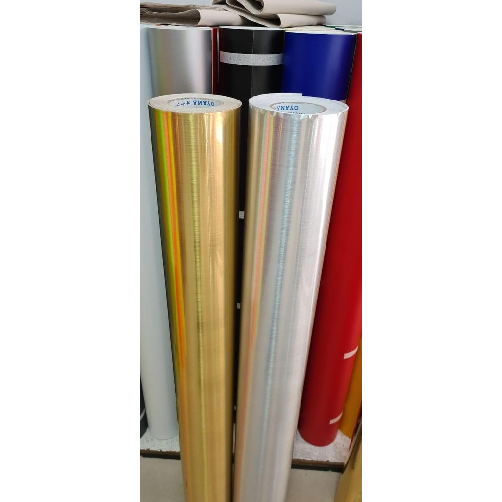 

ready Sticker Oyama Hairline Silver brush L126cm x P100cm