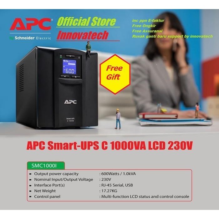 Cn Apc Ups Smart Smc1000I 1000Va 600Watt