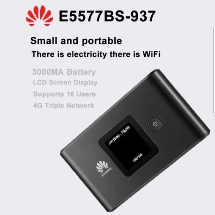 Cn Modem Wifi Huawei E5577 4G Lte Max 2 Batt 3000 Mah