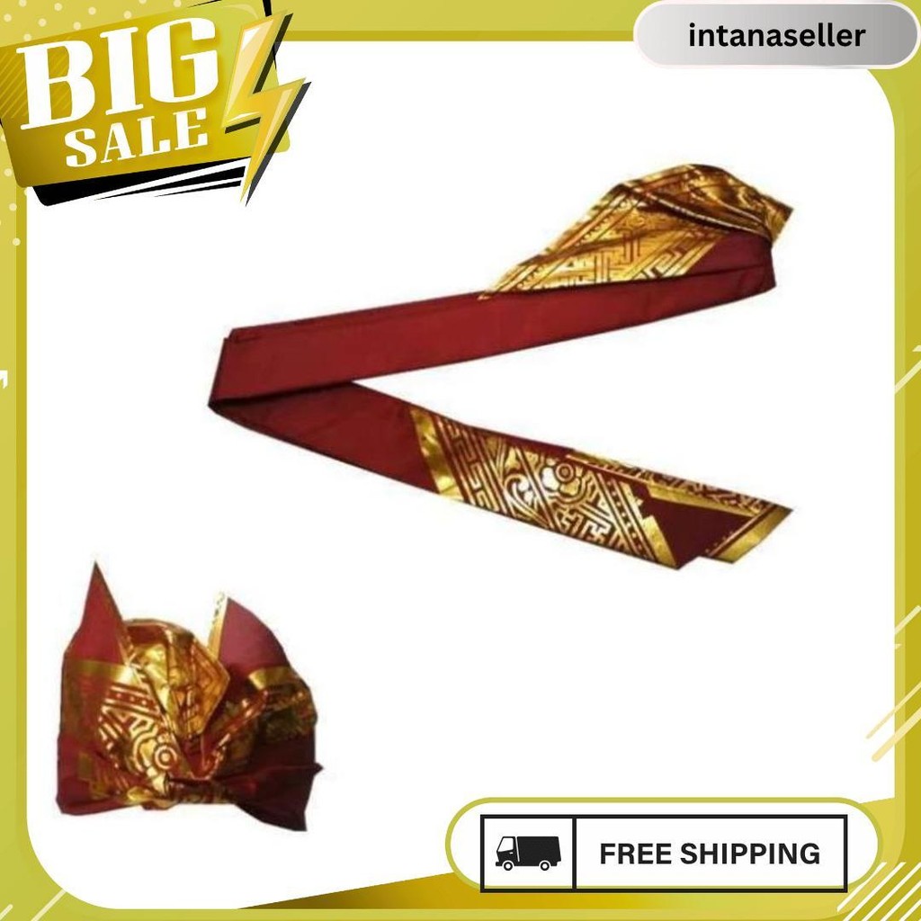 Udeng Bali Prada_Udeng Bali Belum Jadi_Udeng Bali Motif Kotak Meledak