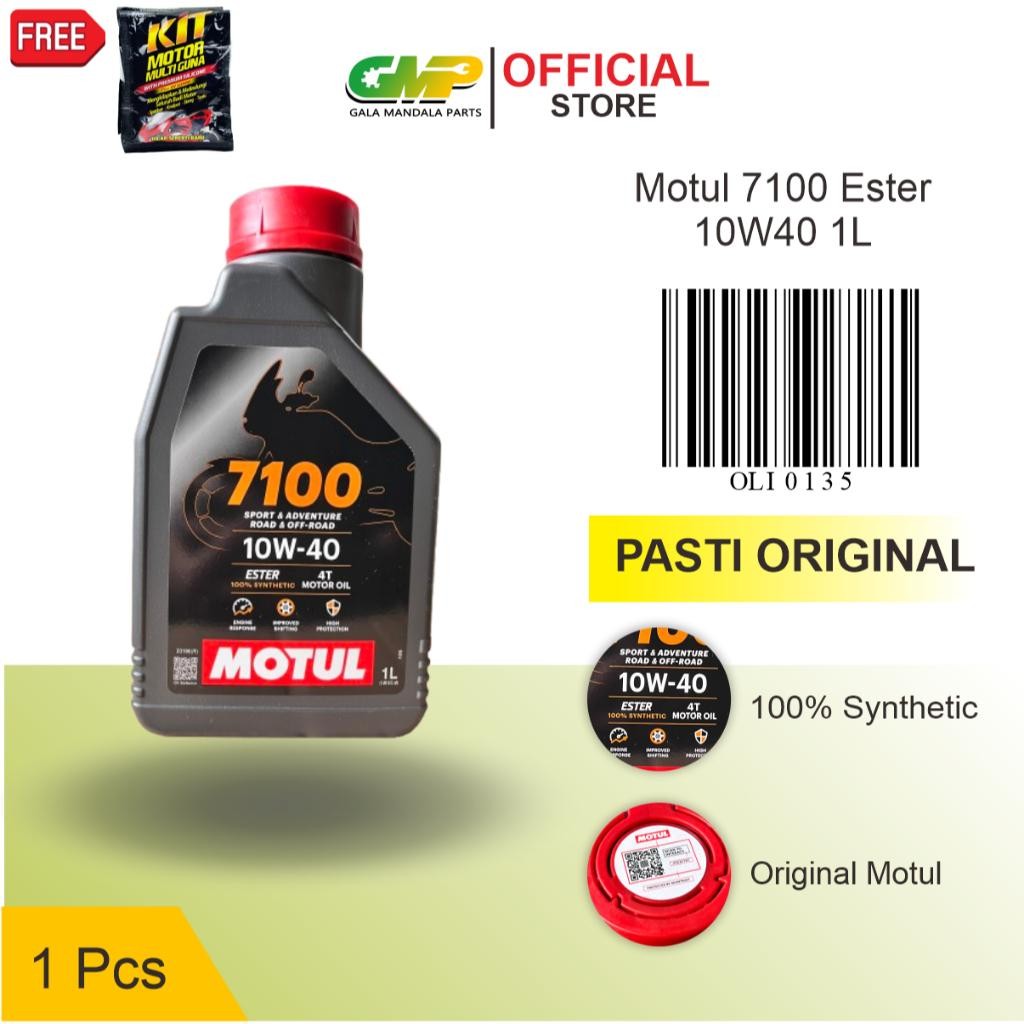 Oli Motul Ester 7100 10W-40 Full Synthetic Oli Mesin 4T 1Liter Termurah Best Quality 100% Original