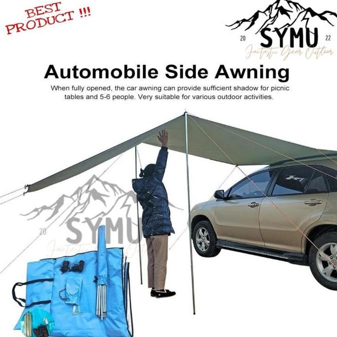 ''Terlaris" Paket Tenda 2X3 M Awning Mobil Campervan Camping - Paket Awning Tenda Samping Mobil Camp