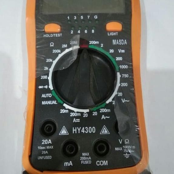 Multimeter Dital Masda Tipe Hy4300 Alat Pengukur Arus Listrik