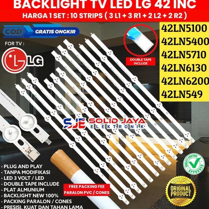 Backlight Tv Lg 42 Inc 42Ln5100 42Ln5400 42Ln5710 Lampu Bl Led 42Ln