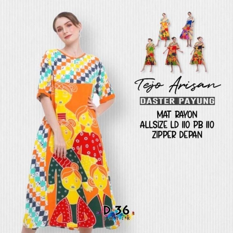 Premium (Semerbak) Baju Tidur Daster Payung Rayon Tejo Arisan #2 Rayon Jumbo Home Dress Busui Cantik