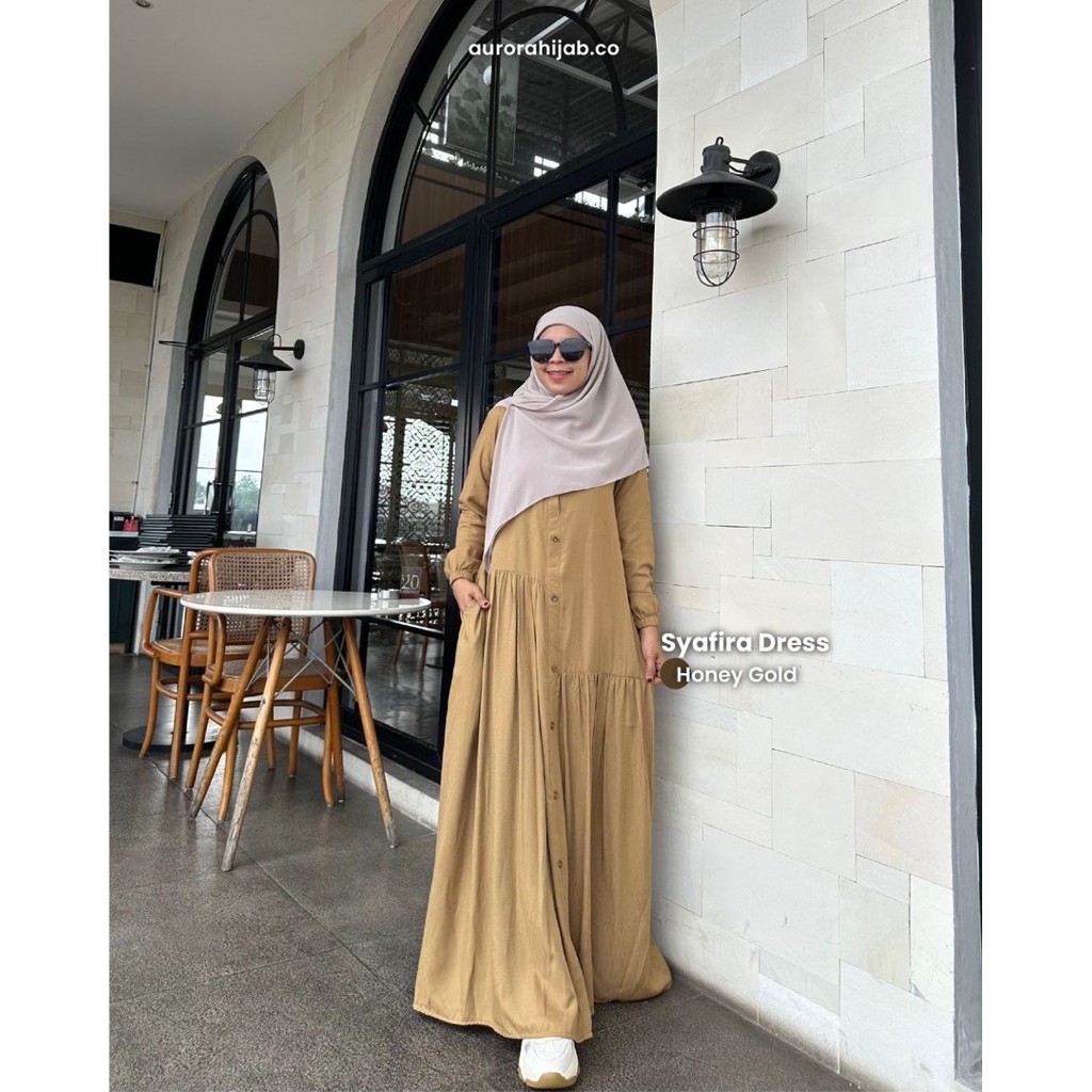 Gamis - Syafira Dress Rayon Doby Premium By Aurora
