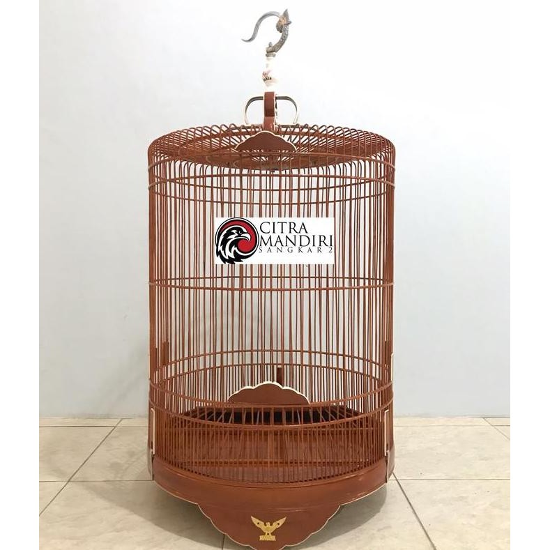 Sangkar Kandang Burung Murai No 1 & No 2 Radja Coklat Natural Original