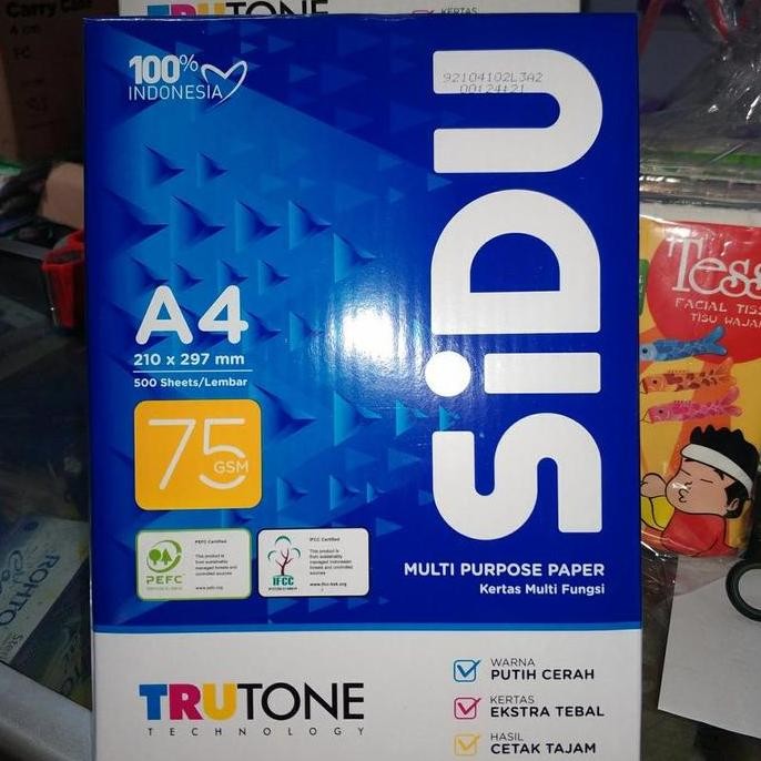 

Kertas Hvs Sidu A4 75 gram Sinar Dunia SIDU