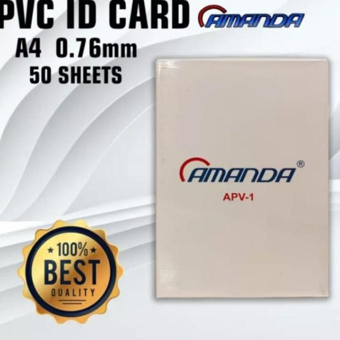 

kertas PVC bahan ID CARD merek Amanda
