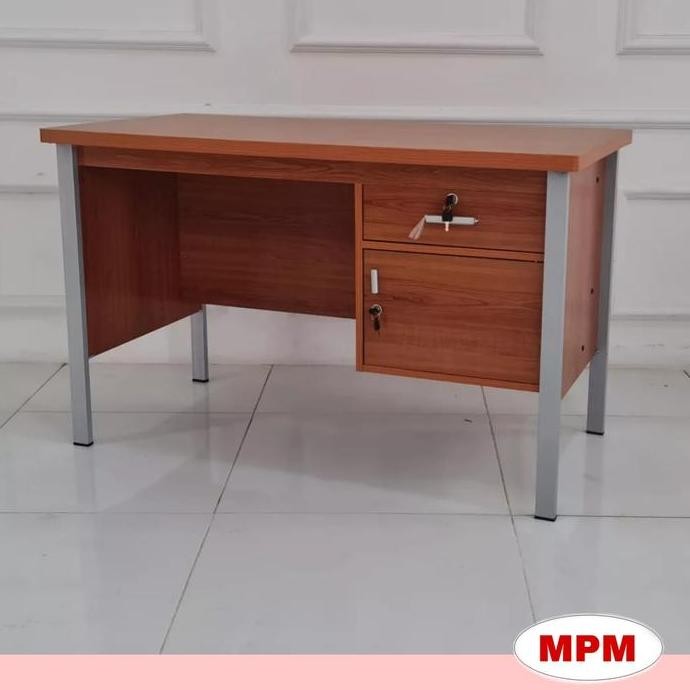 [LAOUT] MEJA KANTOR MEJA KERJA 1/2 BIRO MINIMALIS KAYU FURNITURE