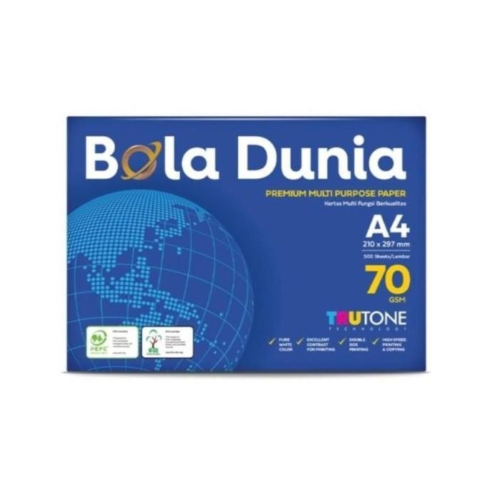 

Bola Dunia Kertas HVS A4 70 gr 70 gsm