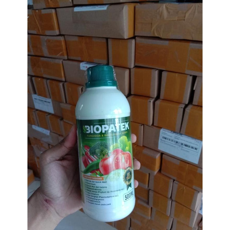 500ml BIOPATEK Obat Bercak Daun dan Busuk Buah, Busuk akar dan Batang, Patek/antraknosa, Layu fusari