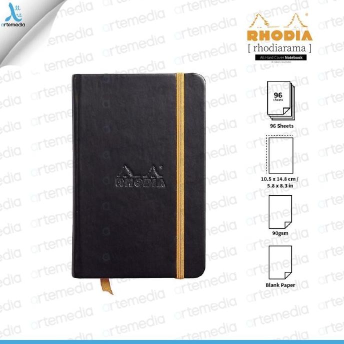 

New Product - Buku Catatan Rhodia Rhodiarama A6 Blank Paper Hard Cover Notebook Kiarastoreku