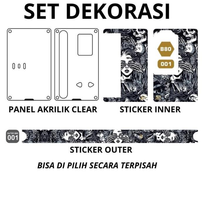 

New Product - Sticker Set Vinyl Untuk Garskin B80 Full Body Free Wb Kiarastoreku