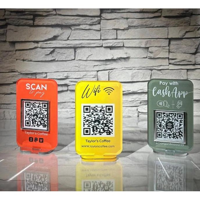 

New Product - Akrilik Qr | Qris Scan | Business Social Media Sign | Mini Qr Code Sign | Acrylic Sign | Payment Sign Kiarastoreku