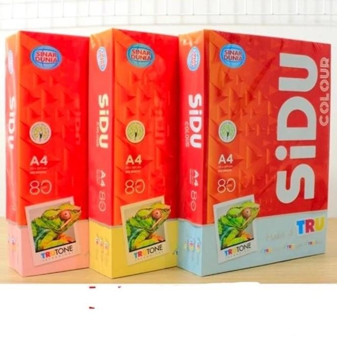 

kertas HVS warna sidu-sinar dunia 80gr