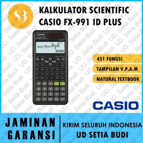 

New Product - Kalkulator Casio Fx-991 Id Plus Asli Dan Bergaransi - Hitam Kiarastoreku