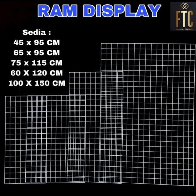 

New Product - Ram Display/Backmesh Tanpa Bingkai Berbagai Ukuran - Putih, 60 X 120 Cm Kiarastoreku