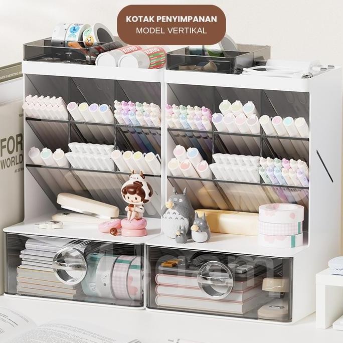 

[SOSHOP] MEGAM RAK MEJA LACI PENYIMPANAN PENSIL PULPEN STORAGE BOX HSB742