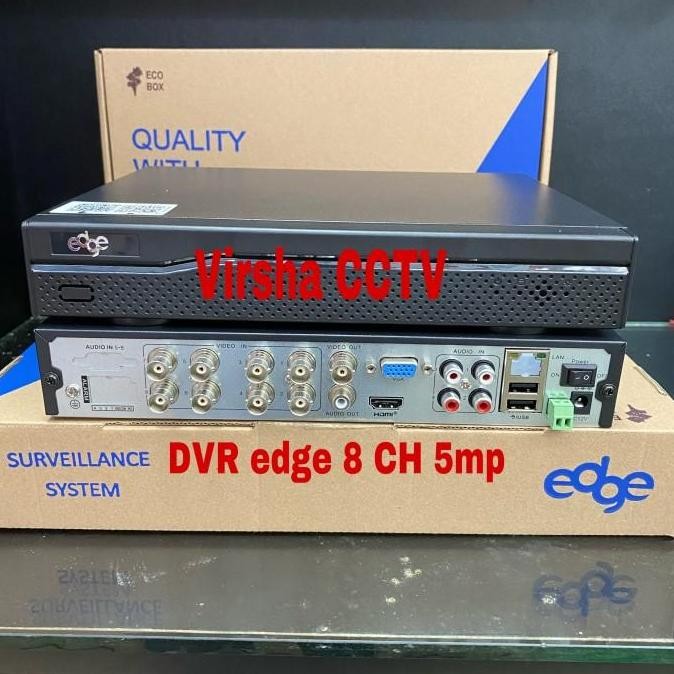 paket dvr nvr cctv edge 8ch kamera ultra resolution asli 4k