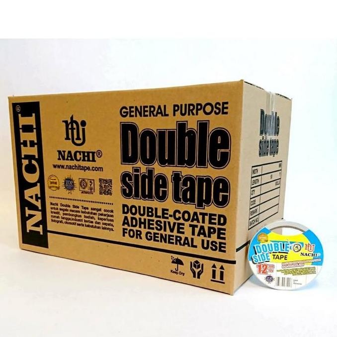 

New Product - (Dus) Nachi Double Side Tape 12 Mm X 10 Yard 1/2 Inch Kiarastoreku