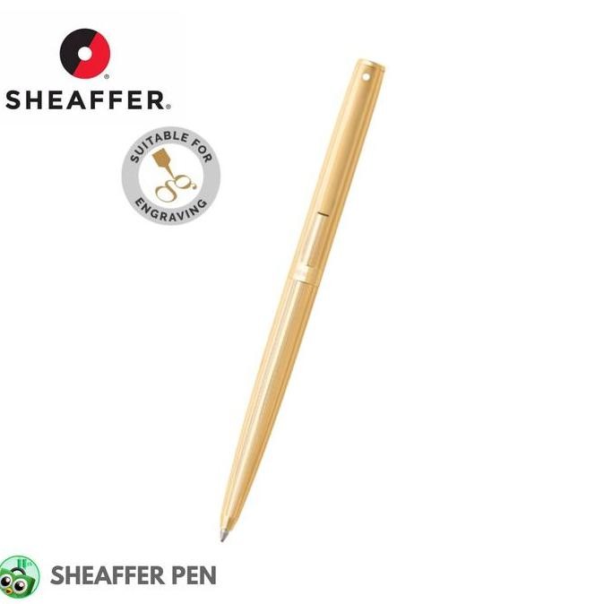 

Sheaffer Sagaris Fluted Gold Tone Ballpoint Pen Co
