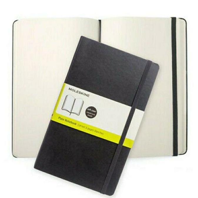 

New Product - Moleskine Plain Notebook Black Soft Cover Kiarastoreku