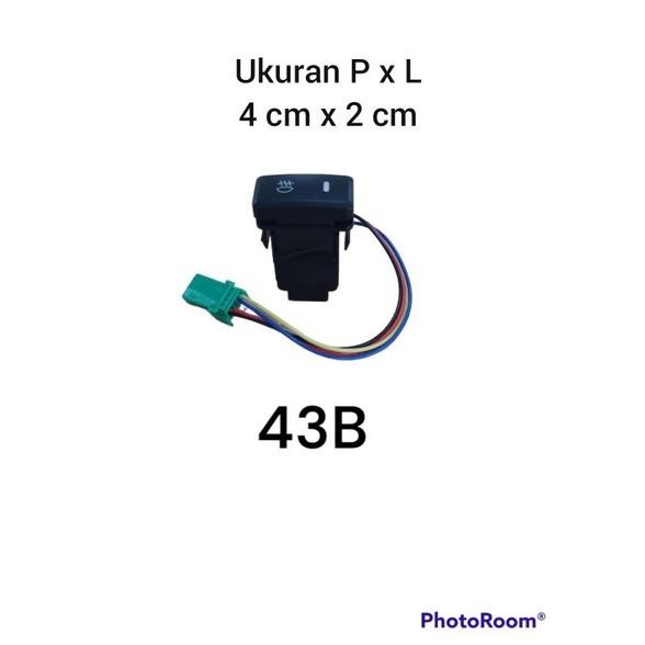 Saklar Foglamp Saklar Lampu Kabut Switch Foglamp Push On Push Off