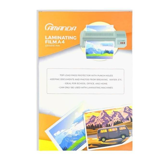 

New Product - Plastik Laminating Film F4 Press Amanda 100 Micron (100 Lembar) Mesin Kiarastoreku