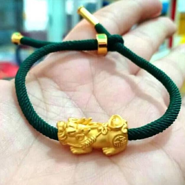 Gelang Tali Merah Baby Jilin Jiling Naga Emas Hongkong Hk 24Karat Co