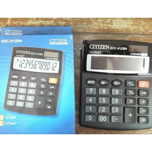 

HJK Kalkulator 12 Digit Angka CITIZEN SDC 812 - Calculator Digital