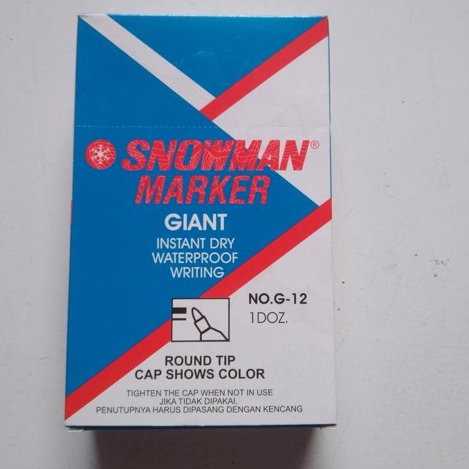 

Spidol Snowman Marker G-12 Perlusin Co