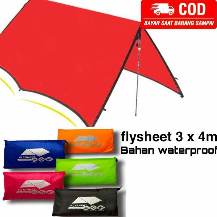 TERMURAH - Flysheet ukuran 3x4/ terpal tenda