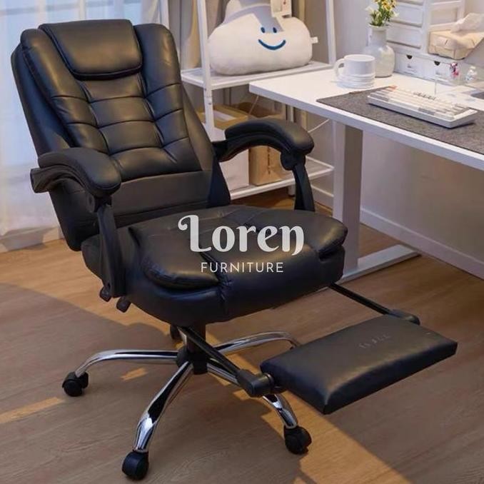 Kursi kantor empuk kursi direktur dengan footrest