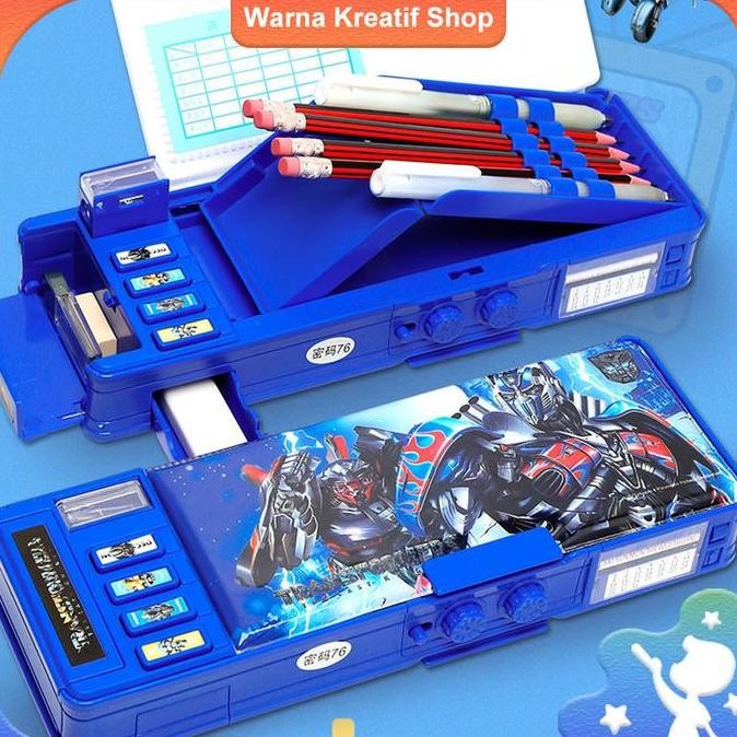 

Kotak Pencil Anak Multifungsi Dengan Papan Graffiti Dan Kunci Kombinasi Co
